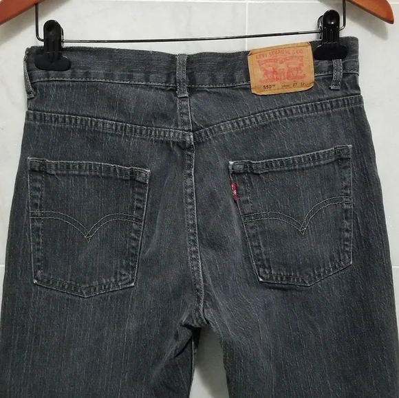 Levi Gray 550 Relaxed Straight Leg Jeans W27/L27 - Picture 7 of 8